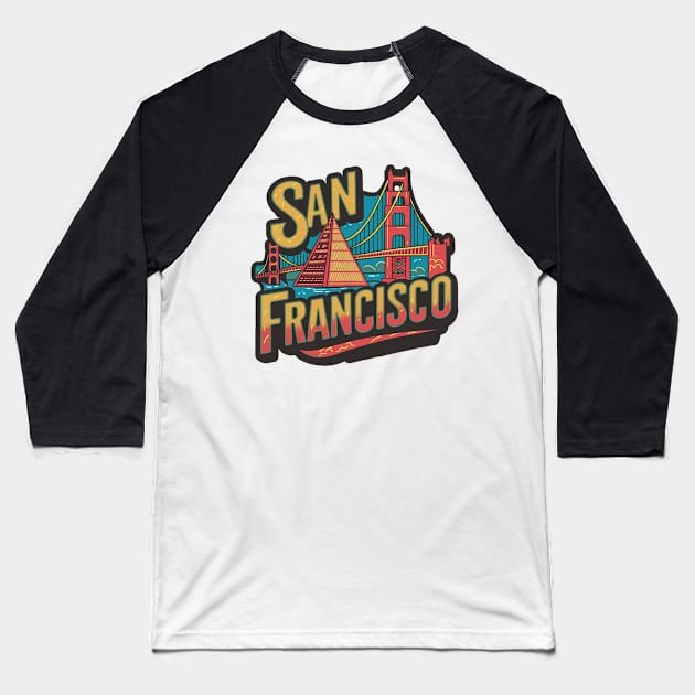 San Francisco Baseball T-Shirt by Moulezitouna